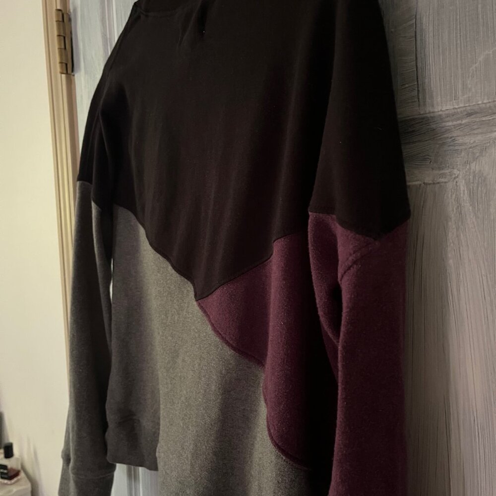 Pact Women's Airplane Colorblock Pullover (Purple, Black, Heather Grey) - Picture 3 of 5